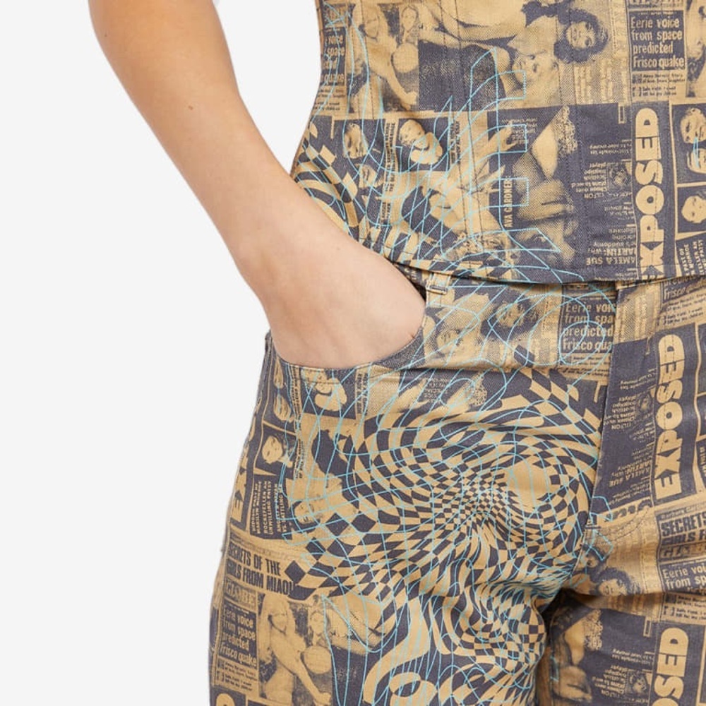 NWOT MIAOU FARGO WANTED PRINT PANTS - SIZE S - Picture 6 of 13